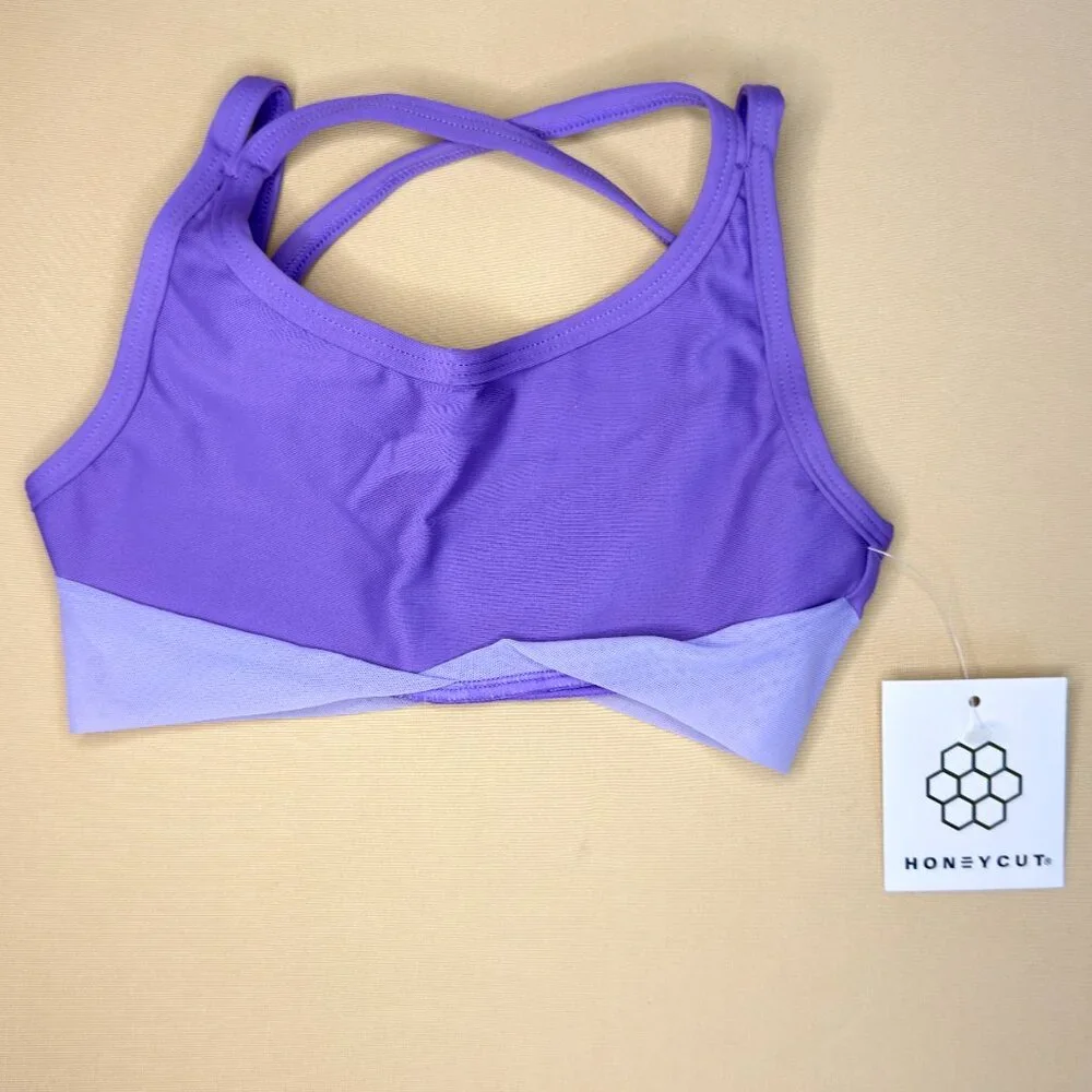 Honeycut Purple Haze Set Honey Drip Top & Brat Shorts Child Medium CM - Picture 2 of 13